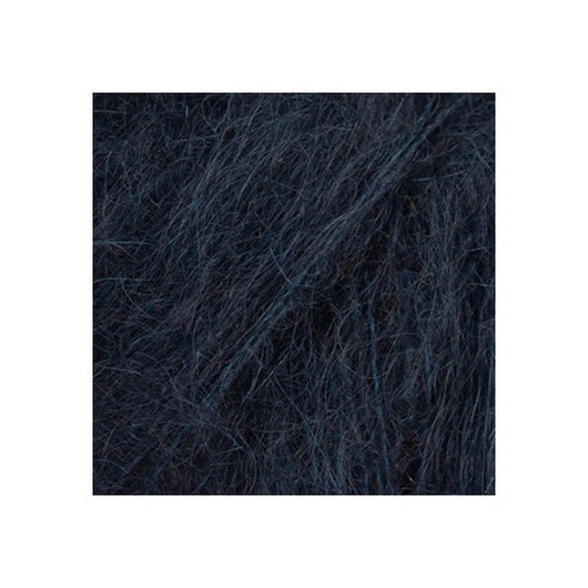 DROPS Kid-Silk Garn Unicolor 65 Mörk Marinblå
