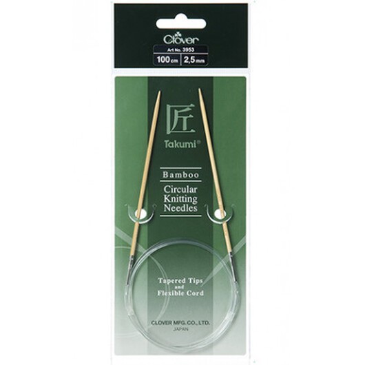 Clover Takumi Rundstickor Bambu 100cm 2,5mm
