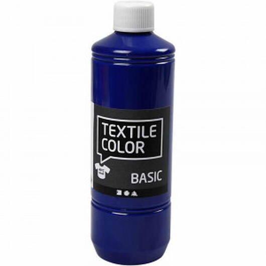 Textilfärg, primärblå, 500 ml/ 1 flaska