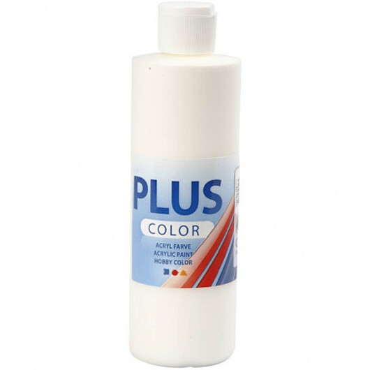 Plus Color hobbyfärg, off white, 250 ml