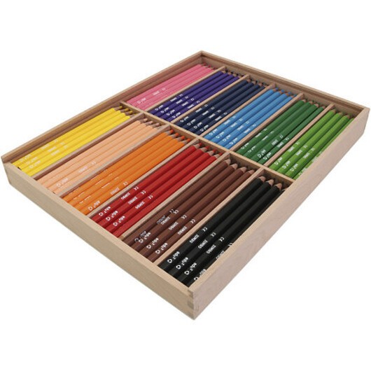 edu Jumbo Färgblyertspennor, tjocklek 10 mm, kärna 5 mm, ca. 144 st., mixade färger, 12x12 st./ 1 förp.