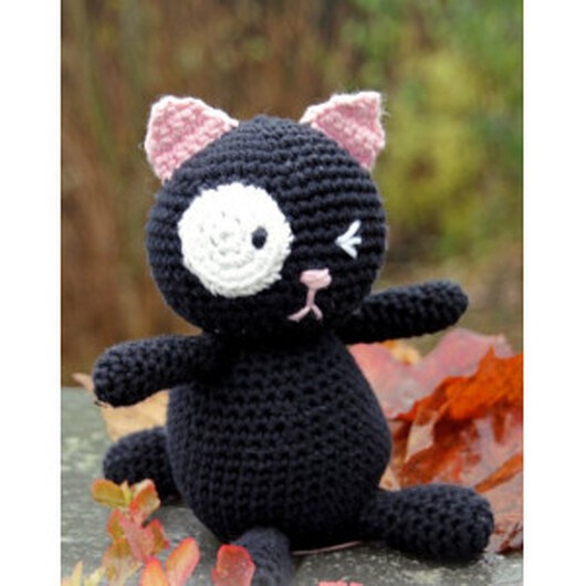 Sylvester by DROPS Design - Katt Virkmönster 18cm - 18 cm