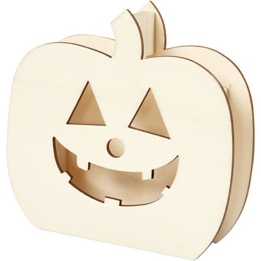 Halloween-figur, Pumpahuvud, H: 13 cm, D: 3 cm, B: 13,5 cm, 1 st.