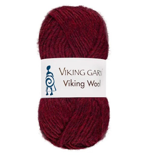 Viking Garn Wool Mörkröd 555