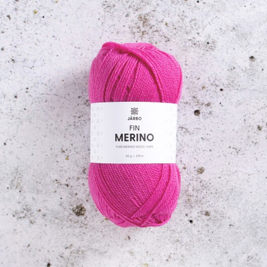 Järbo Fine Merino Garn 320 Rosa Rädisa