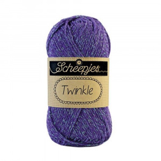 Scheepjes Twinkle Garn Glimmer 935 Mörk Lila