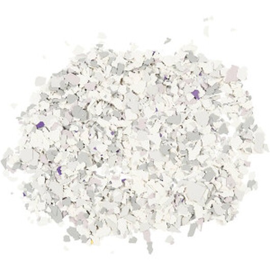 Terrazzo flakes, ljusgrå, 90g/ 1 burk