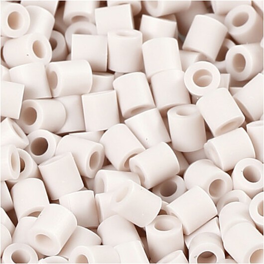 Photo Pearls, stl. 5x5 mm, Hålstl. 2,5 mm, medium, ljusgrå (10), 1100 st./ 1 förp.