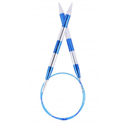 KnitPro SmartStix Rundstickor Aluminium 60cm Blå 2,75mm