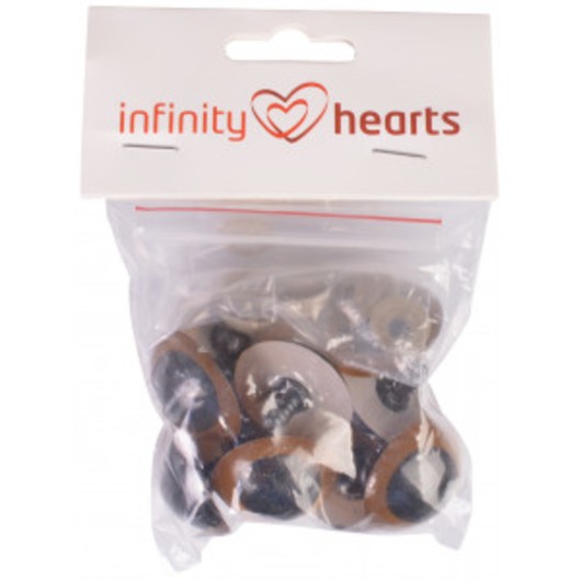 Infinity Hearts Säkerhetsögon/Amigurumi ögon Grön 20mm - 5 set - Andr