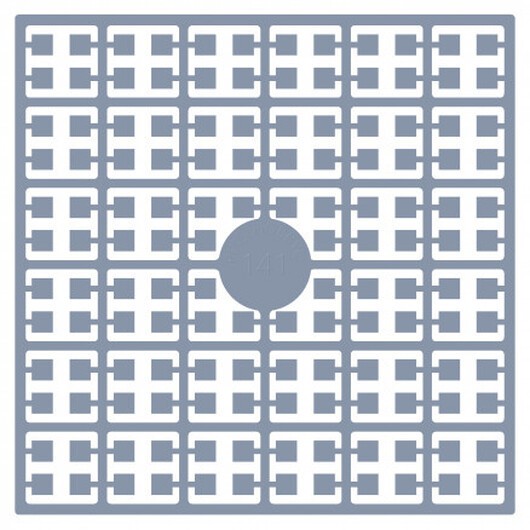 Pixelhobby Midi Pärlor 141 Ljus Stålgrå 2x2mm - 140 pixels