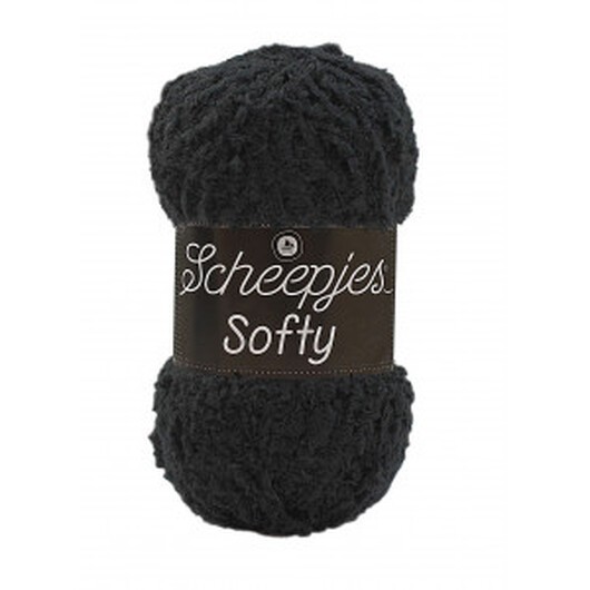 Scheepjes Softy Garn Unicolor 478 Svart