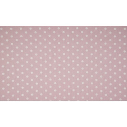Minimals Bomullspoplin Tyg Print 511 Big Dot Dusty Pink 145cm - 50cm