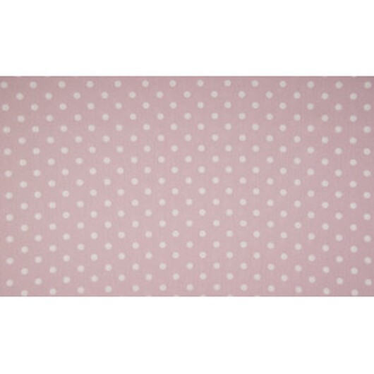 Minimals Bomullspoplin Tyg Print 511 Big Dot Dusty Rosa 145cm - 50cm