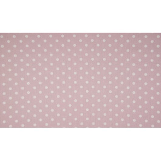 Minimals Bomullspoplin Tyg Print 511 Big Dot Dusty Rosa 145cm - 50cm