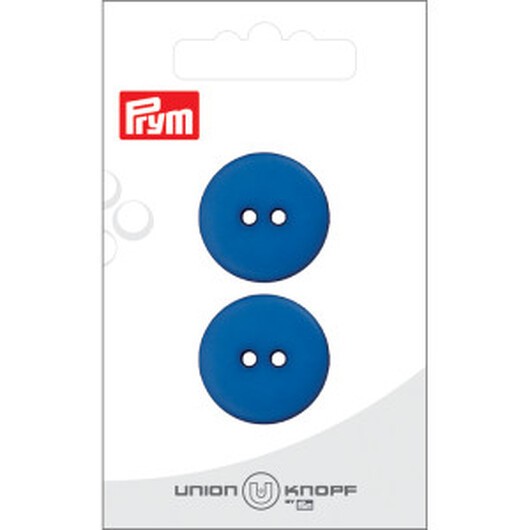 Prym Platt Plastknapp Blå 23mm - 2 st.