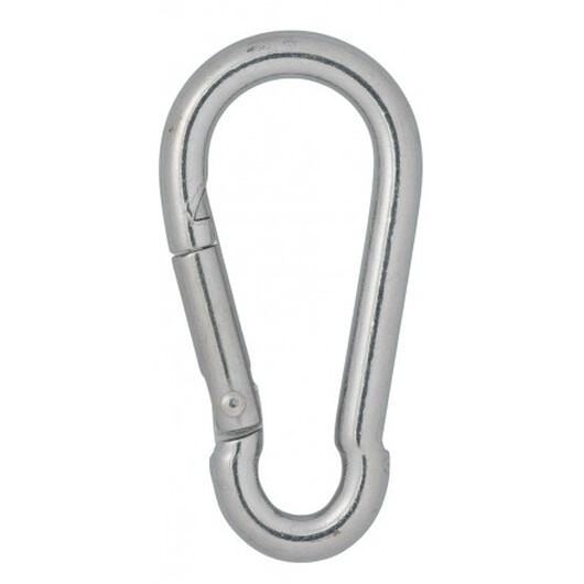 Infinity Hearts Karbinhake Rostfritt Stål Silver 60x30mm - 3 st