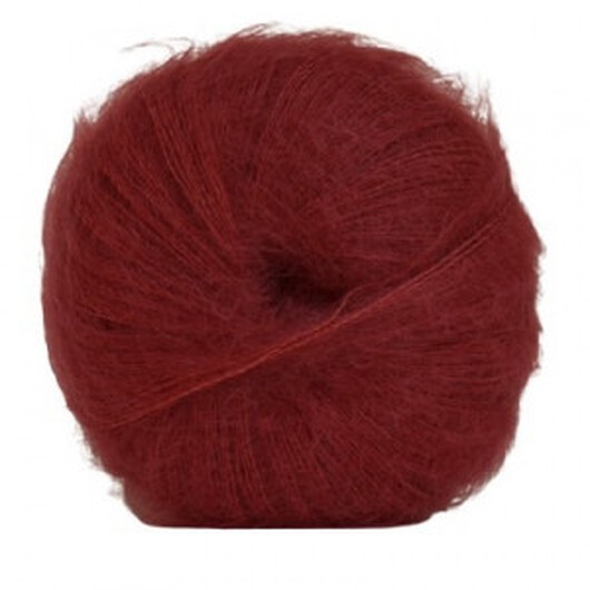 Hjertegarn Silk Kid Mohair Garn 1041 Hallonröd