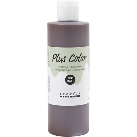 Plus Color Hobbyfärg, chocolate, 250 ml/ 1 flaska