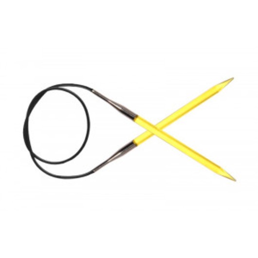 KnitPro Trendz Rundstickor Akryl 100cm 6,00mm / 39.4in US10 Yellow