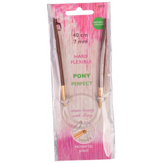 Pony Perfect Rundstickor Trä 40cm 7,00mm / 23.6in US10Â¾