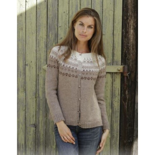 Talvik Jacket by DROPS Design - Jacka stickmönster str. S - XXXL