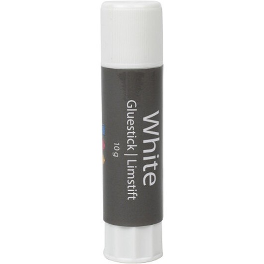 Vitt limstift, rund, 10 g, 1 st.