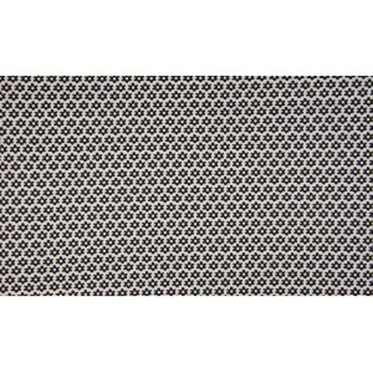 Minimals Bomullspoplin Tyg Print 50 Flower White/Black 145cm - 50cm