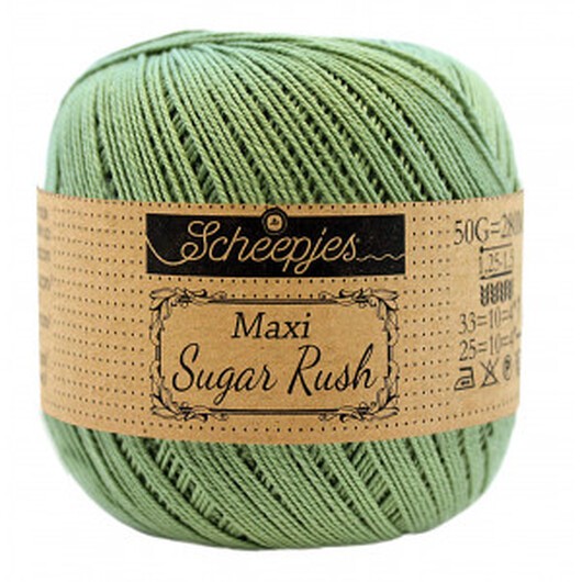 Scheepjes Maxi Sugar Rush Garn Unicolor 212 Sage Green