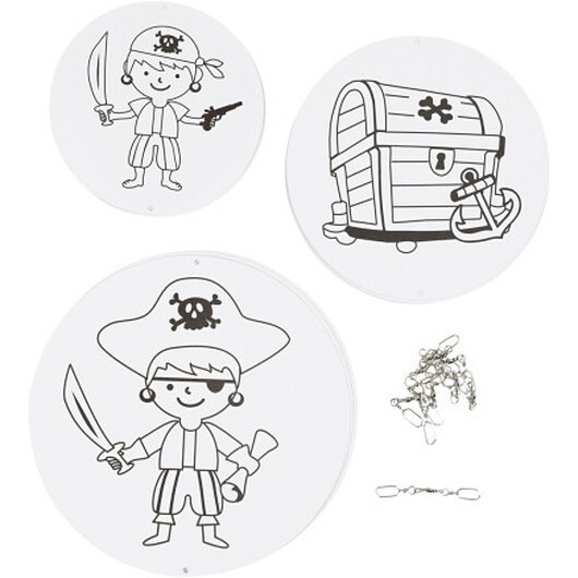 Mobil med motiv, Dia. 12+15+18 cm, 300 g, vit, 3 set/ 1 förp.