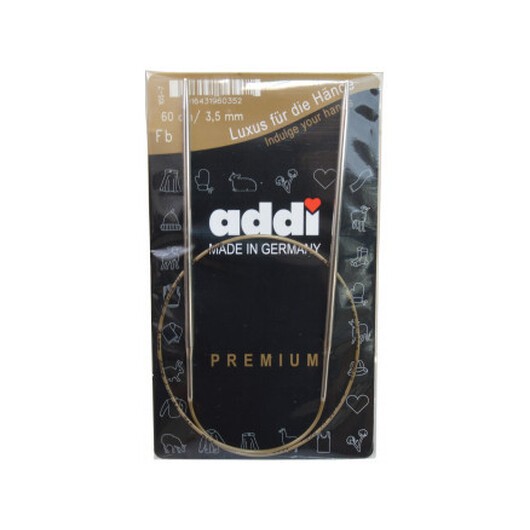 Addi Turbo Rundstickor Mässing 60cm 3,50mm / 23.6in US4