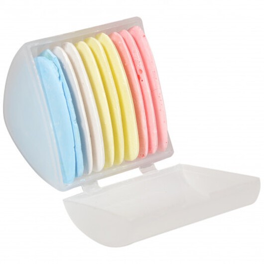 Infinity Hearts sömnadskritor i Plastlåda Ass. Färger 5,2x5,2x0,3cm - 10 st.