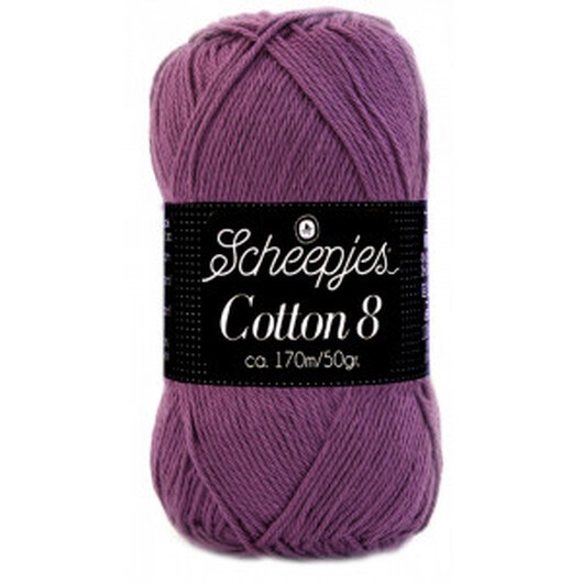 Scheepjes Cotton 8 Garn Unicolor 726 Lila