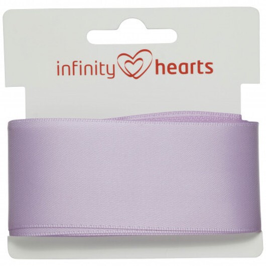 Infinity Hearts Satinband Dubbelsidigt 38mm 430 Lila - 5m