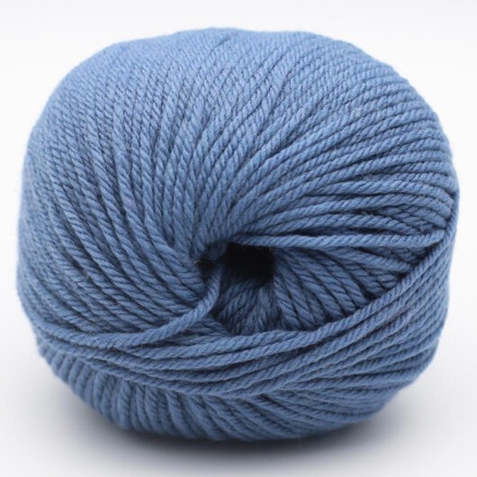 Kremke Soul Wool The Merry Merino 140 GOTS Garn 24 Denim Blå