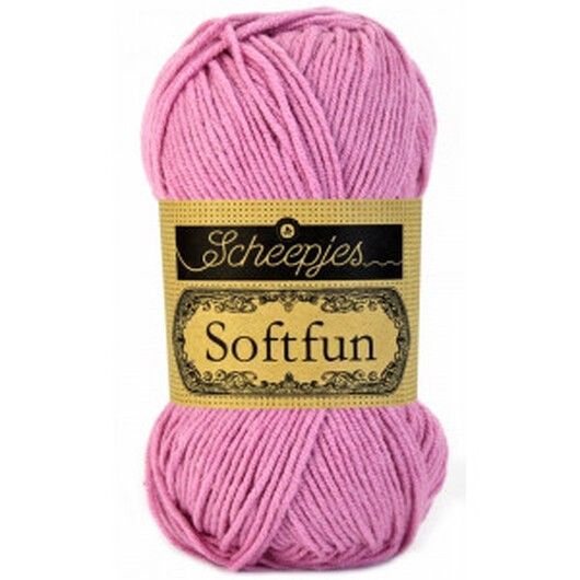 Scheepjes Softfun Garn Unicolor 2480 Rosa