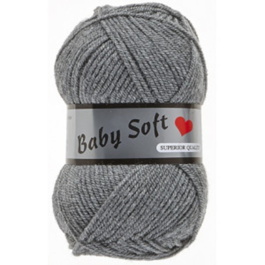 Lammy Baby Soft Garn 002 Grå