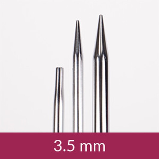 Drops Pro Klassiska utbytbara runda nålar Mässing 12cm 3.50mm / 4.5in