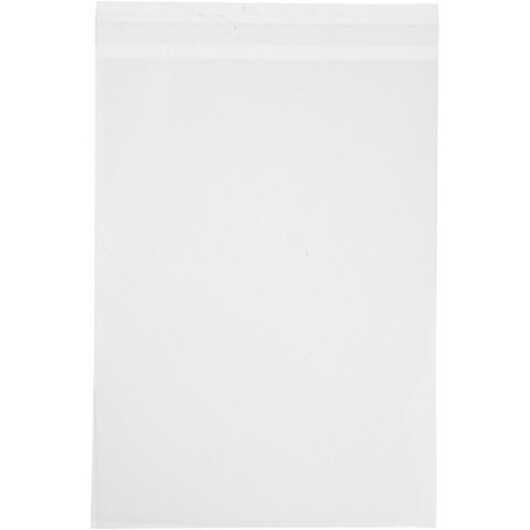 Cellofanpåsar, H: 23 cm, B: 16,8 cm, tjocklek 30 my, 50 st./ 1 förp.