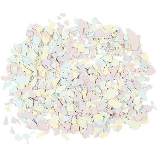 Terrazzo flakes, pastellfärger, 90g/ 1 burk