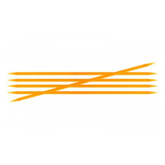 KnitPro Trendz Strumpstickor Akryl 20cm 4,00mm / 7.9in US6 Orange
