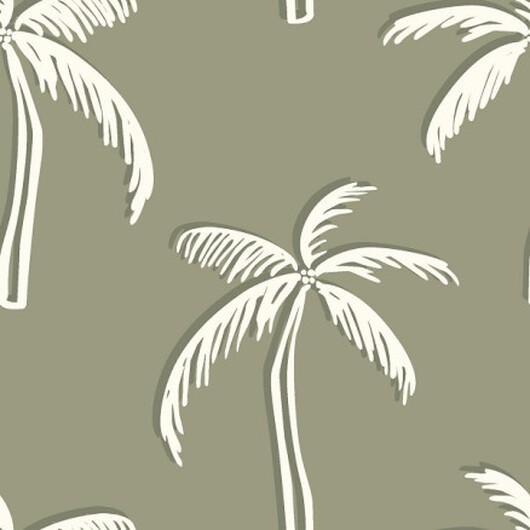 Jersey med palmer 150 cm 26 Dov Grön - 50 cm