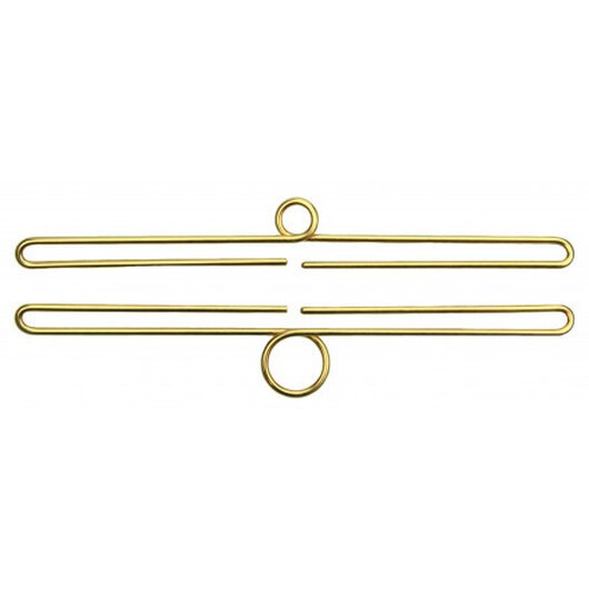 Permin Broderibeslag Oslo Mässing 12x2,5cm - 1 par