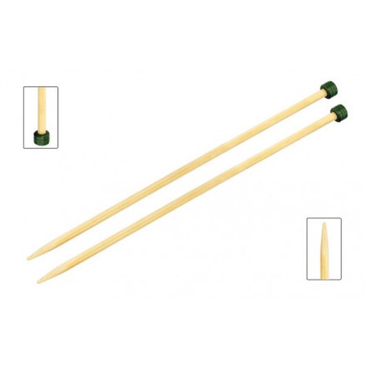 KnitPro Bamboo Stickor / Jumperstickor Bambu 25cm 2,00mm / 9.8in US0