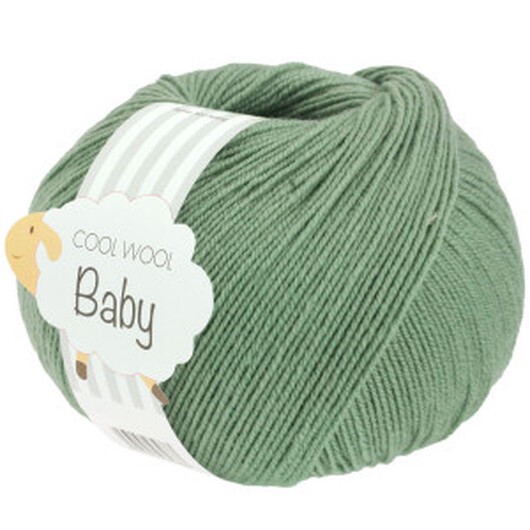 Lana Grossa Cool Wool Baby Garn 297 Resedagrön