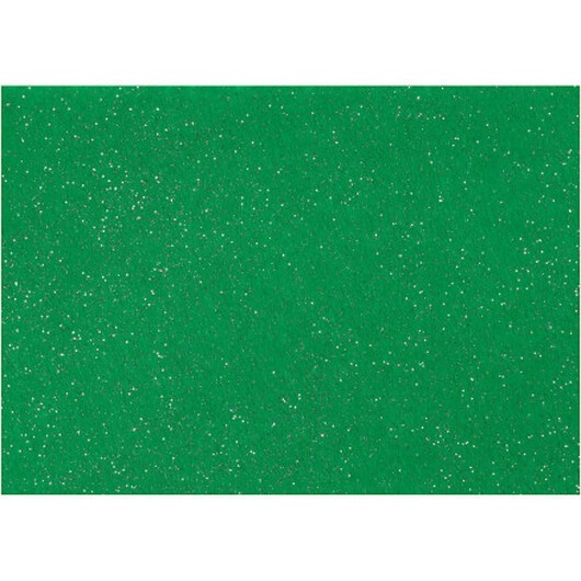 Hobbyfilt, A4, ark 210x297 mm, tjocklek 1,5-2 mm, grön, 10 ark/ 1 förp.