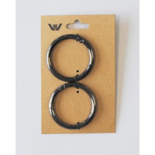 Karbinhake Ring 32mm Gun Metal - 2 st
