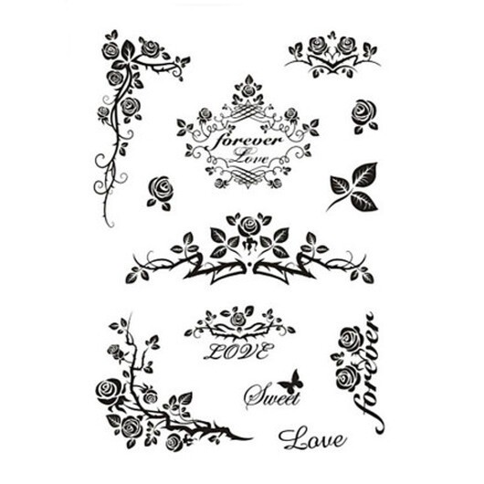 Clear Stamps, för evigt, ark 11x15,5 cm, 1 ark