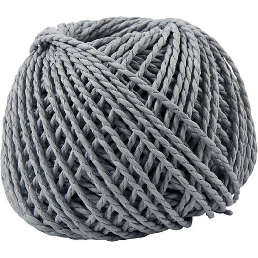 Paperyarn, tjocklek 2,5-3 mm, ljusblå, 150 g, 40 m/ 1 nystan