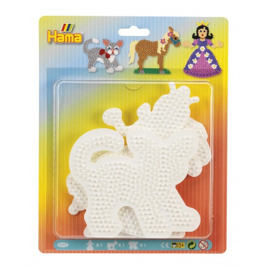 Hama Midi Pärlplattor 4585 Prinsessa, häst & katt - 3 st.